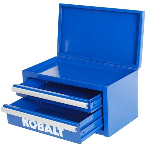 kobalt mini 10.83-in friction 2-drawer white steel tool box|kobalt mini tools.